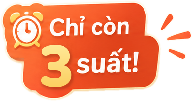 Chỉ còn 3 suất